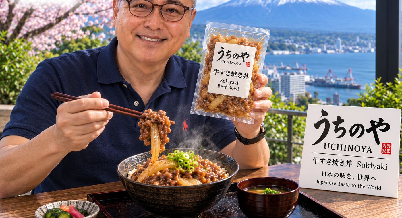 日本の科学技術と伝統の結晶である２年間冷蔵・冷凍不要の本格和食「うちのや “UCHINOYA”」の海外展開